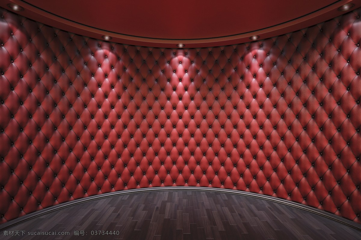 红色软包空间 软包 红色 立体 空间 背景墙 3d立体素材 3d设计 3d作品