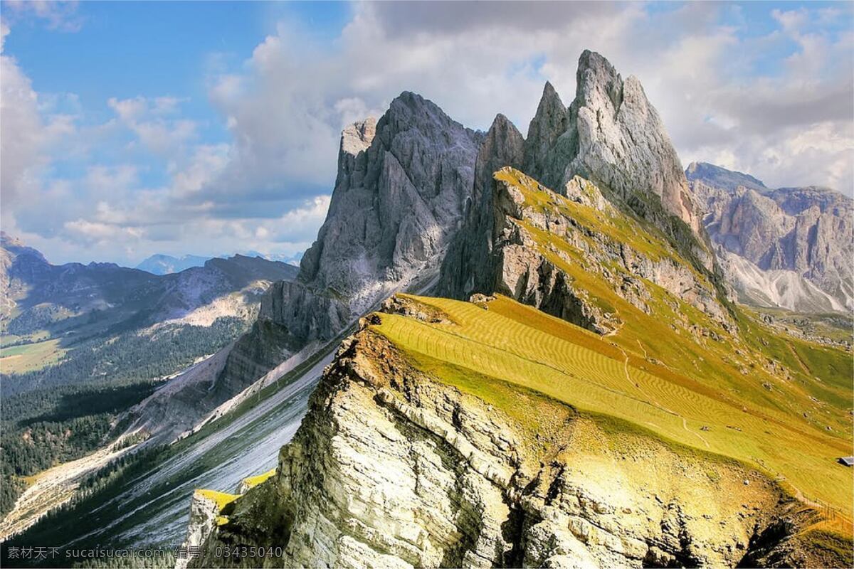 山川 天空 海报素材 白云 岩石 自然景观 山水风景
