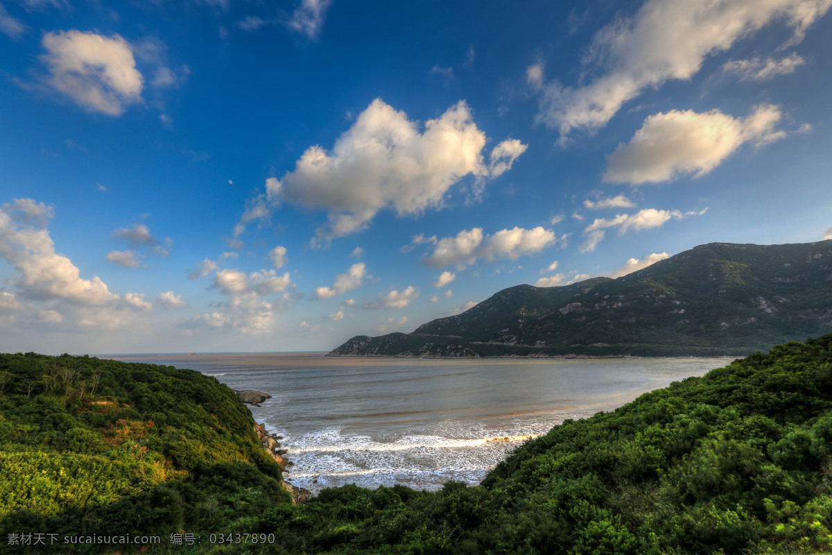 舟山群岛 朱家尖 大青山 筲箕湾 画壁村 蓝天白云 风景名胜区 海滨 旅游胜地 湖水 日照 自然景观 自助游 国内旅游 旅游摄影 舟山 群岛