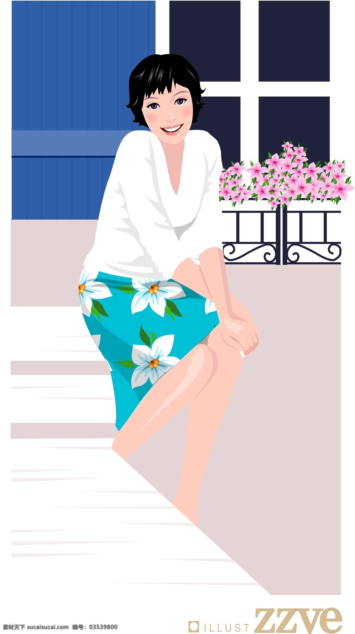 韩国 矢量 人物 插画 女 噶 宋 锊 寤 克 夭 插画集