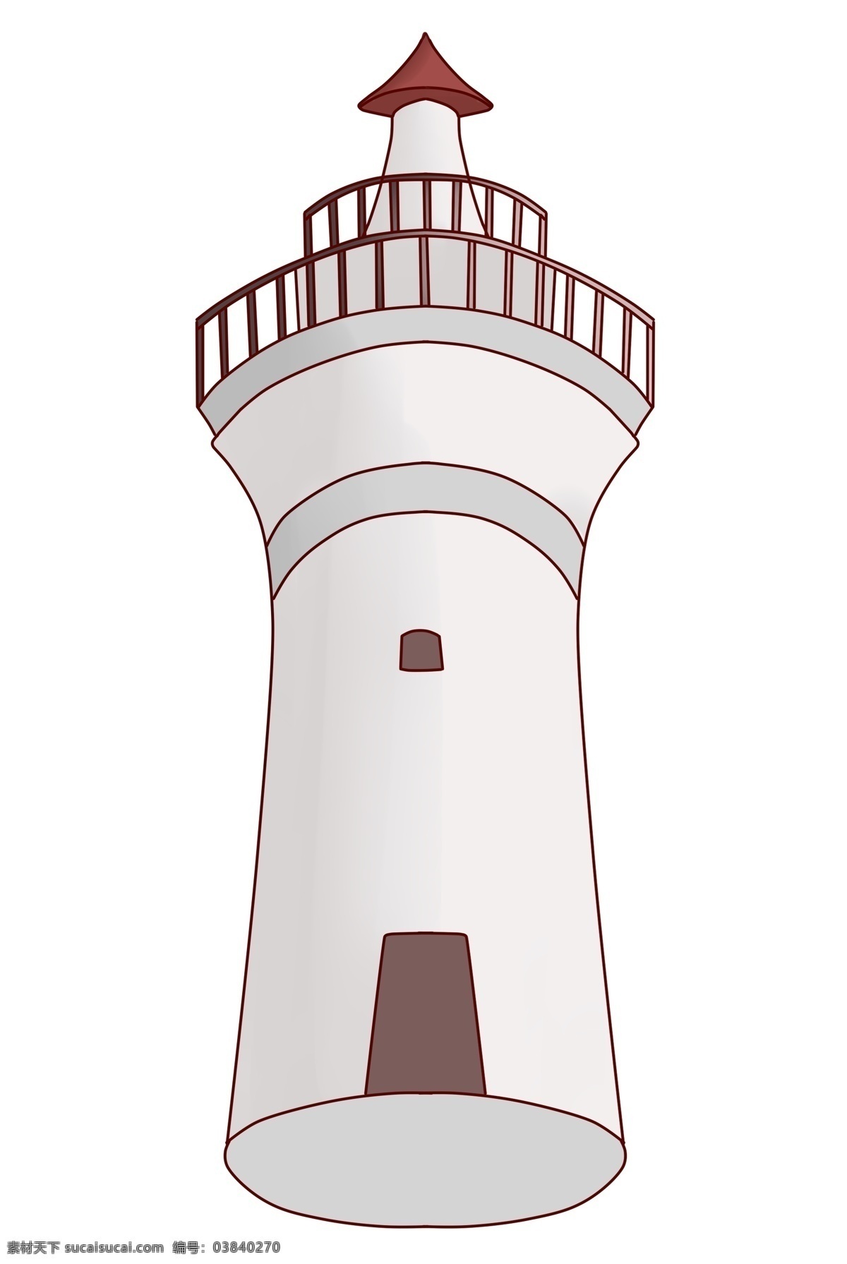 著名 建筑 灯塔 插画 海洋 海岸 海滩 日落 自然 景点 岛上的地标 美国白色灯塔 著名建筑灯塔