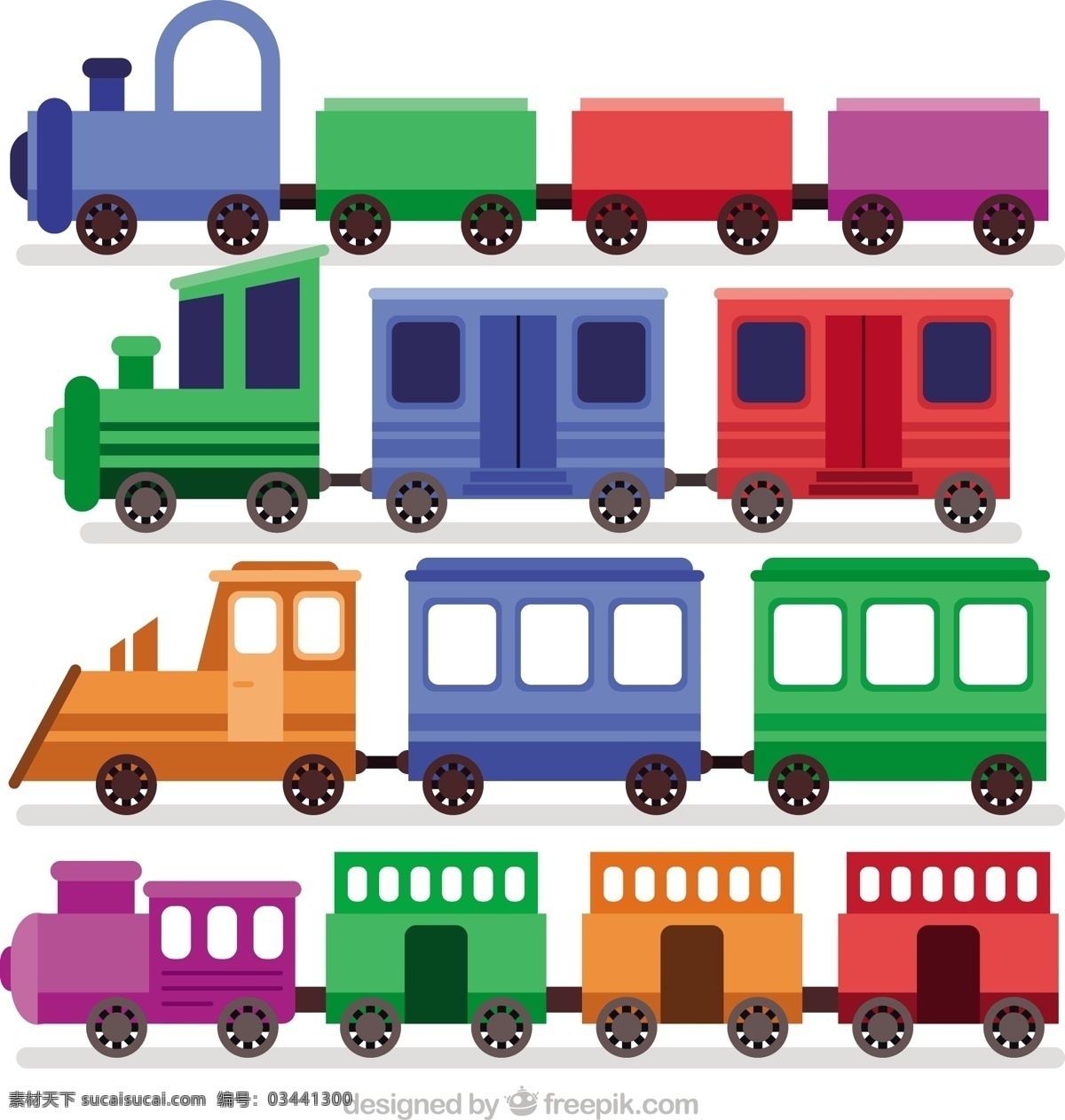 可爱 梦幻 般 彩色 玩具 火车 矢量 可爱的 梦幻般 彩色玩具 矢量素材