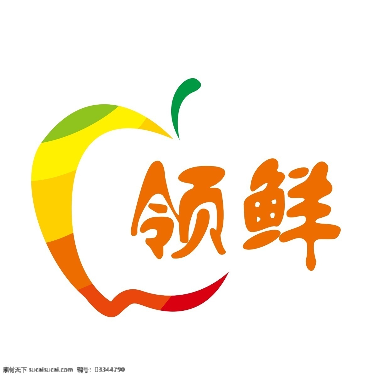 水果 超市 logo 标志 鲜艳 卡通 logo设计