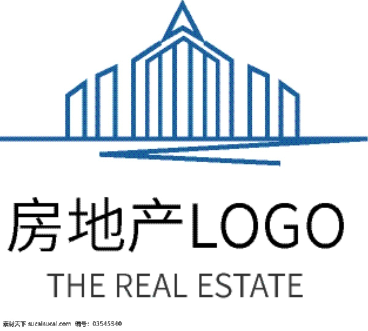 简约 线条 房地产 商务 企业 logo 建筑 商场 娱乐城 欧美风