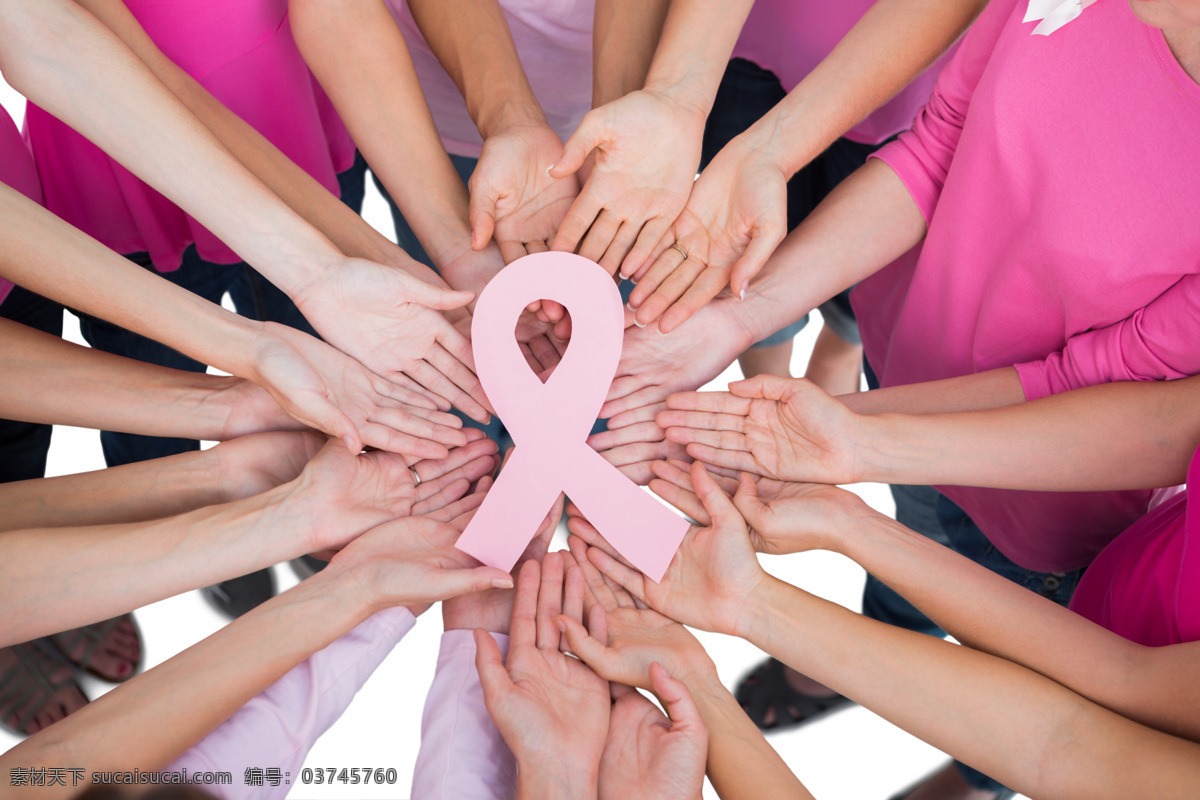 关怀 乳癌 患者 关怀乳癌患者 防治乳癌 粉丝带 女性 医疗主题 手捧着 医疗护理 现代科技