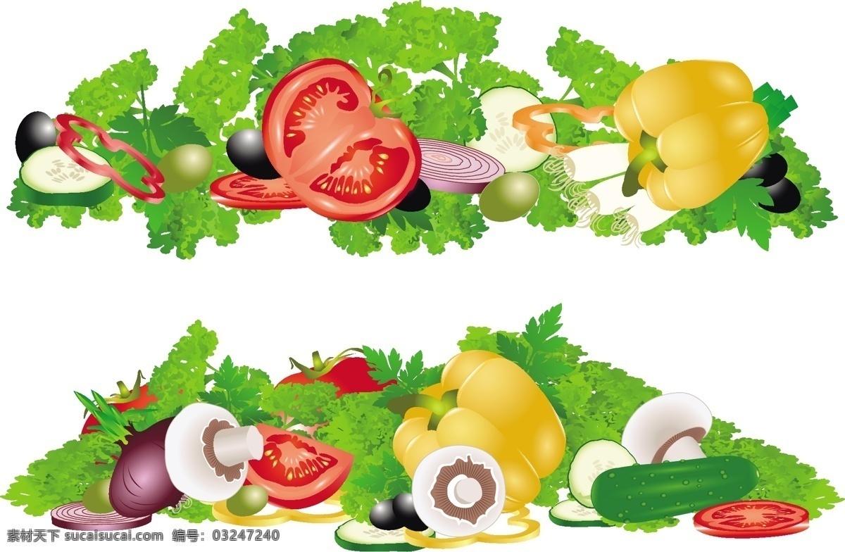 矢量 新鲜 蔬果 边框设计 黄瓜 辣椒 蘑菇 西红柿 洋葱 蔬菜边框 其他矢量图