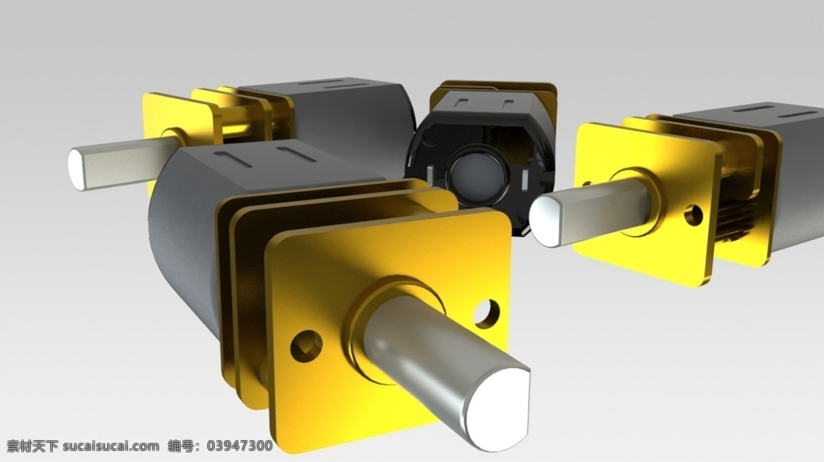 motoreductor 惠普 探索频道 电机 电子 3d模型素材 建筑模型