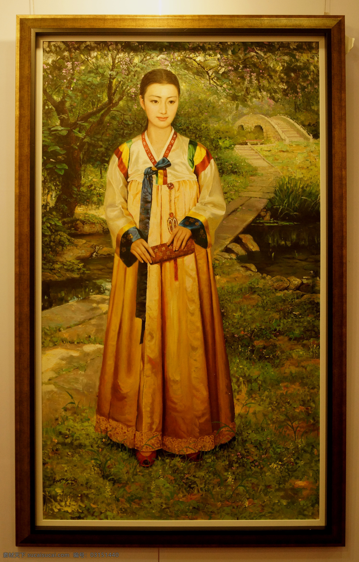 朝鲜 画家 绘画书法 美女 民族 文化艺术 油画 设计素材 模板下载 朝鲜油画