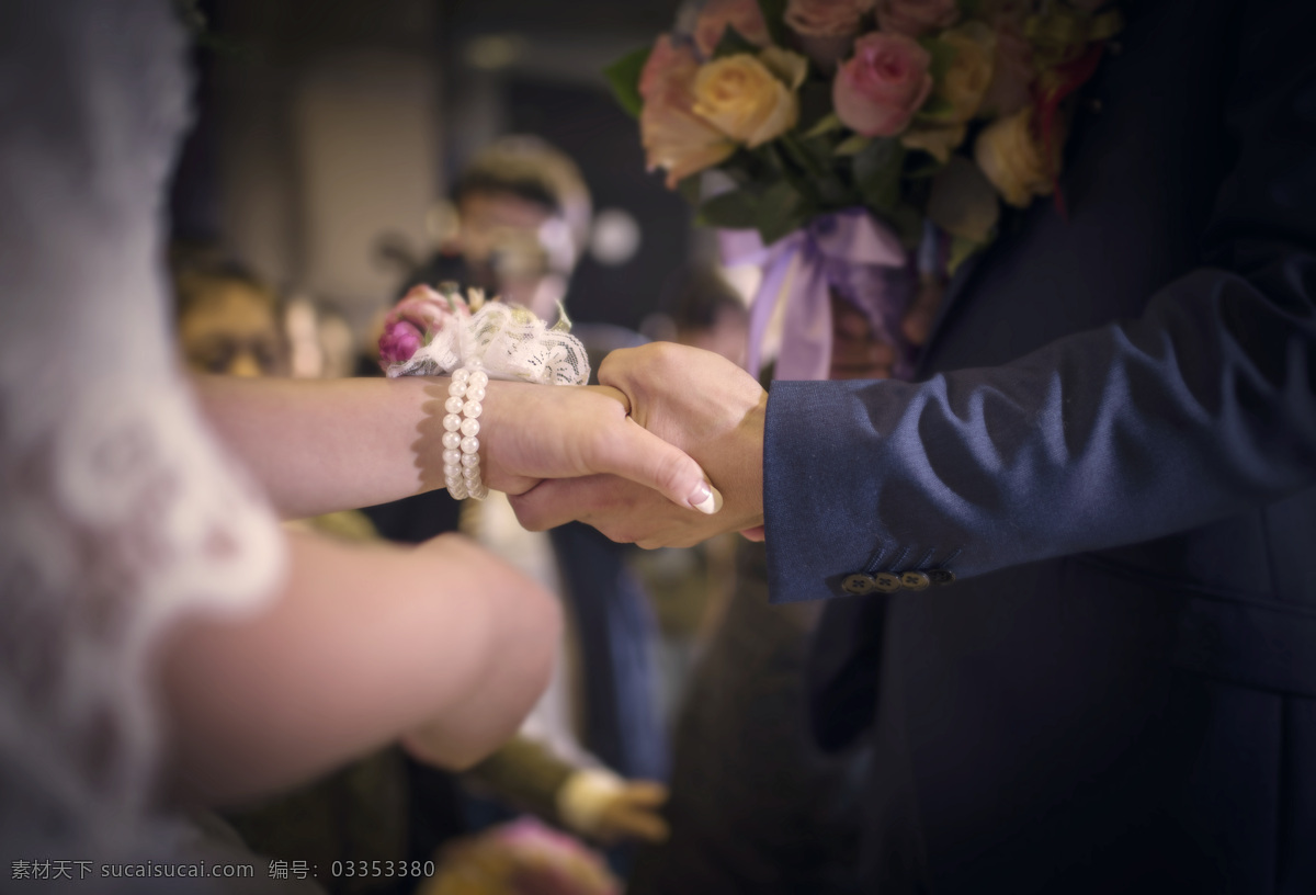 婚礼摄影 中 握手 婚礼 女方 男方 婚礼现场 高清 虚化
