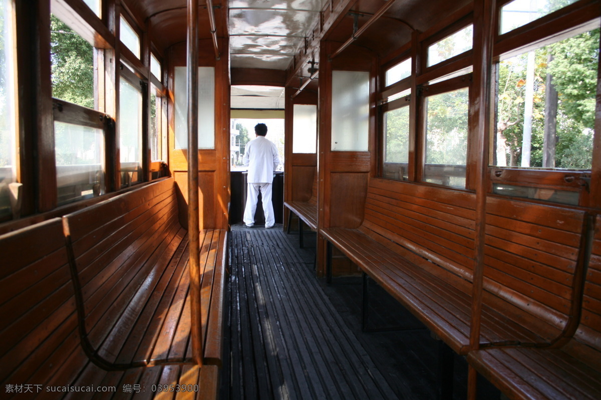 老 上海 有轨 电车 车厢 老上海 有轨电车 车厢内 复古 古典 交通工具 现代科技