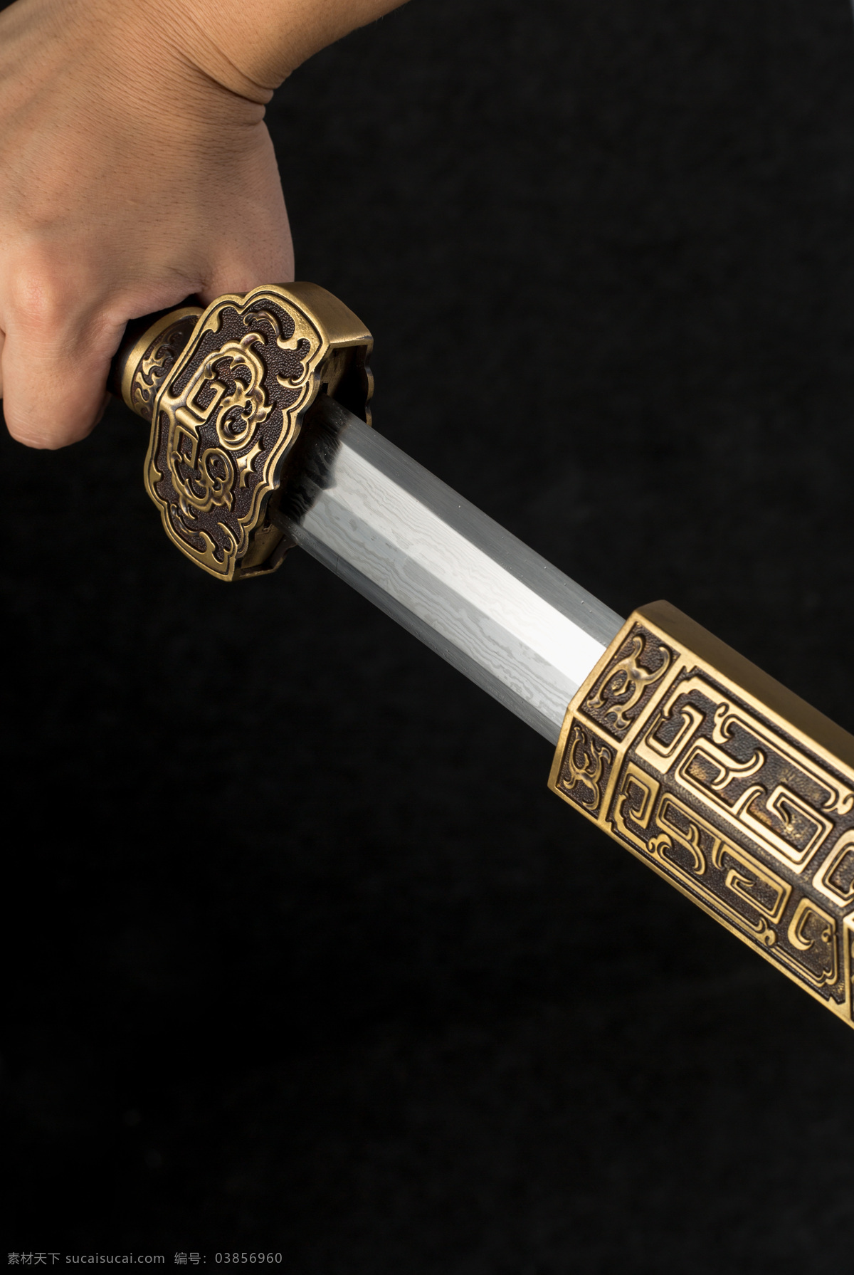 宝剑汉剑 龙泉宝剑 汉剑 霸气 汉王 花纹钢 铜 配件 文化艺术
