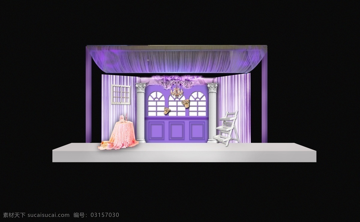 欧式 婚礼 设计图 紫色 婚礼设计图 浪漫沙曼 婚礼舞台 迎宾区