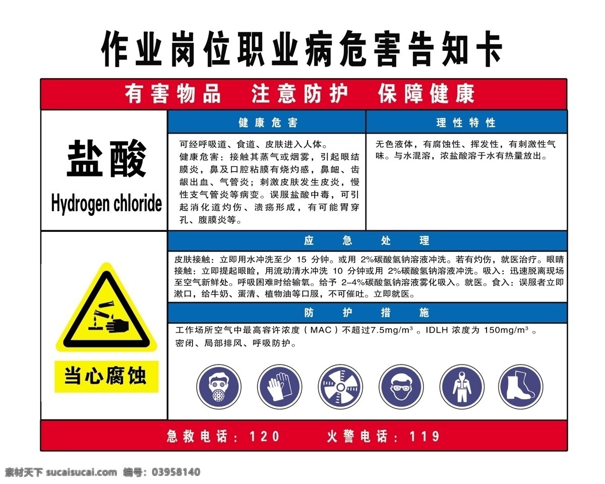 盐酸 职业危害 告知卡 安图片 安全标示 禁止烟火 当心爆炸 分层