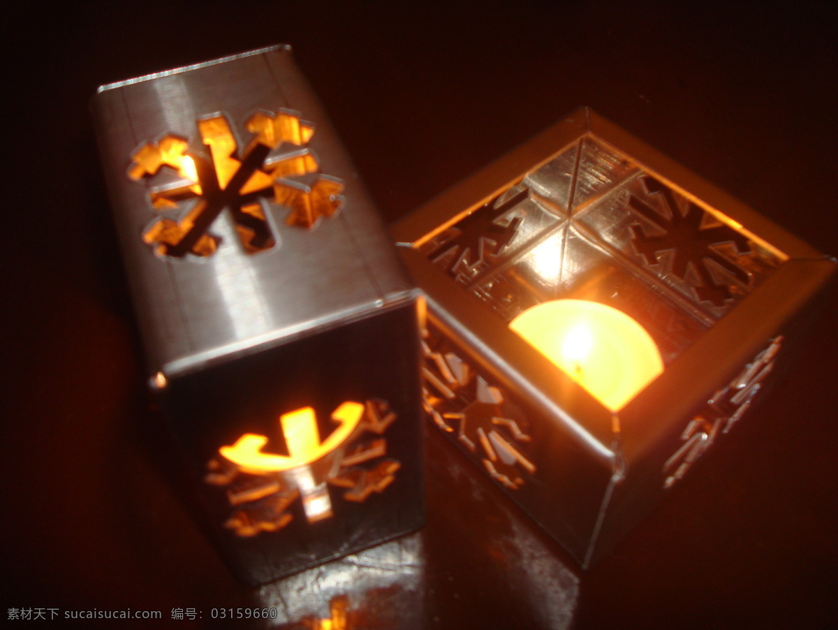 圣诞 蜡烛 表 灯 盒 金属 圣诞节礼品 装饰 3d模型素材 其他3d模型