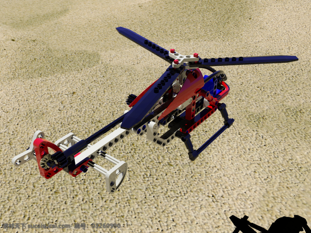 乐 高 直升机 3d模型素材 其他3d模型