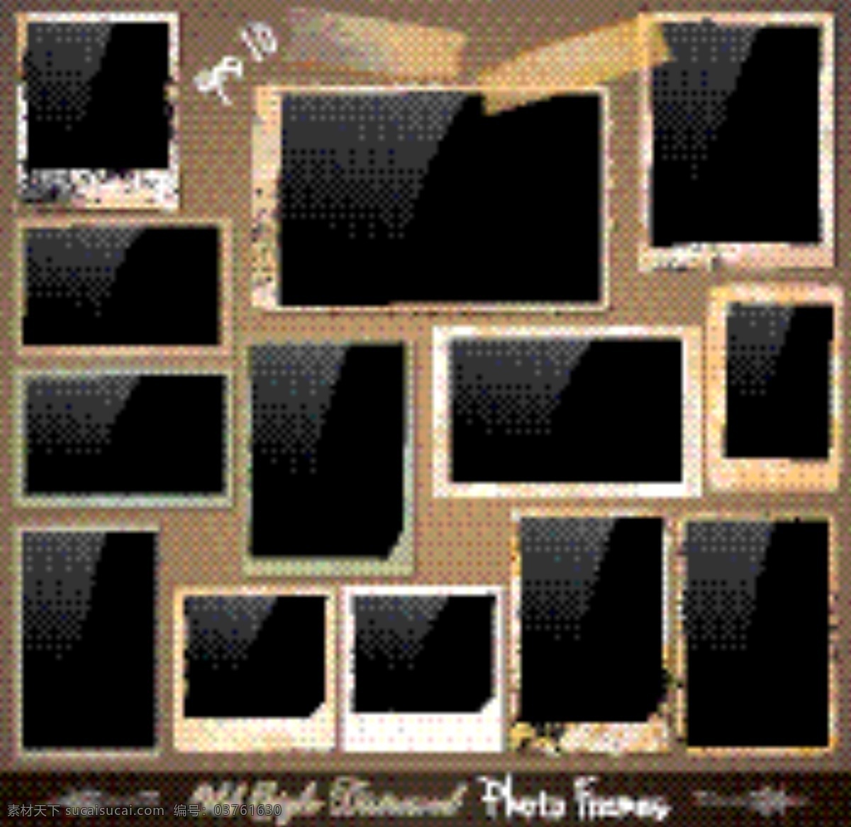 黑色 相框 矢量 屏幕 黑色照片 交卷 矢量素材