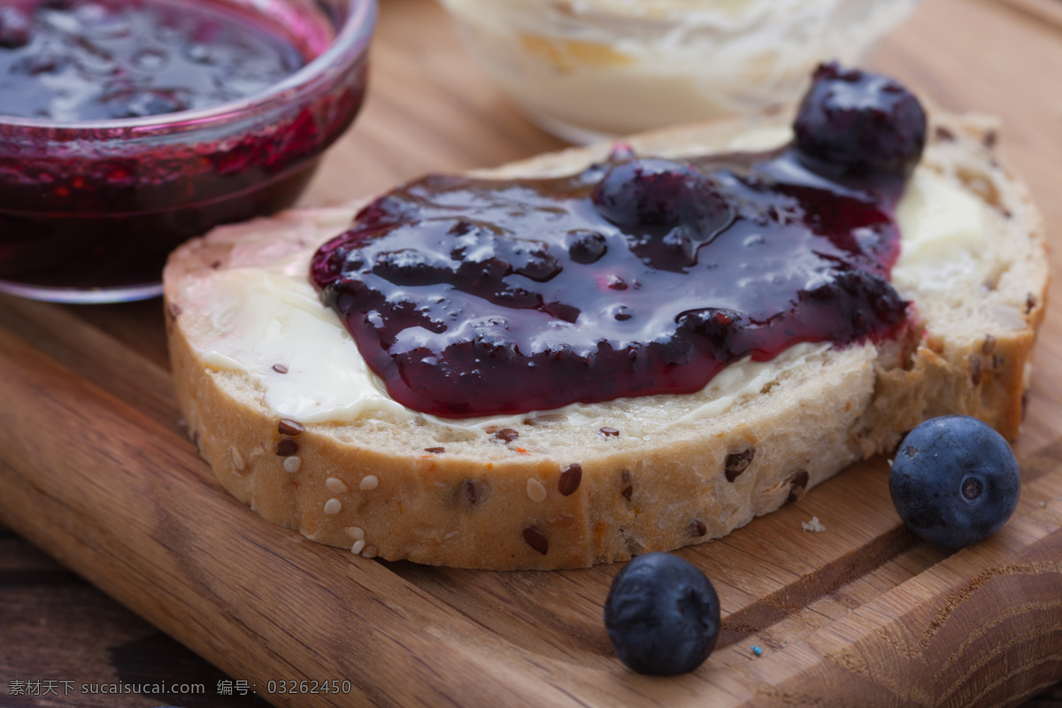 蓝莓 汁 面包 水果 点心 调料 诱人美食 食物原料 食材原料 食物摄影 美食图片 餐饮美食