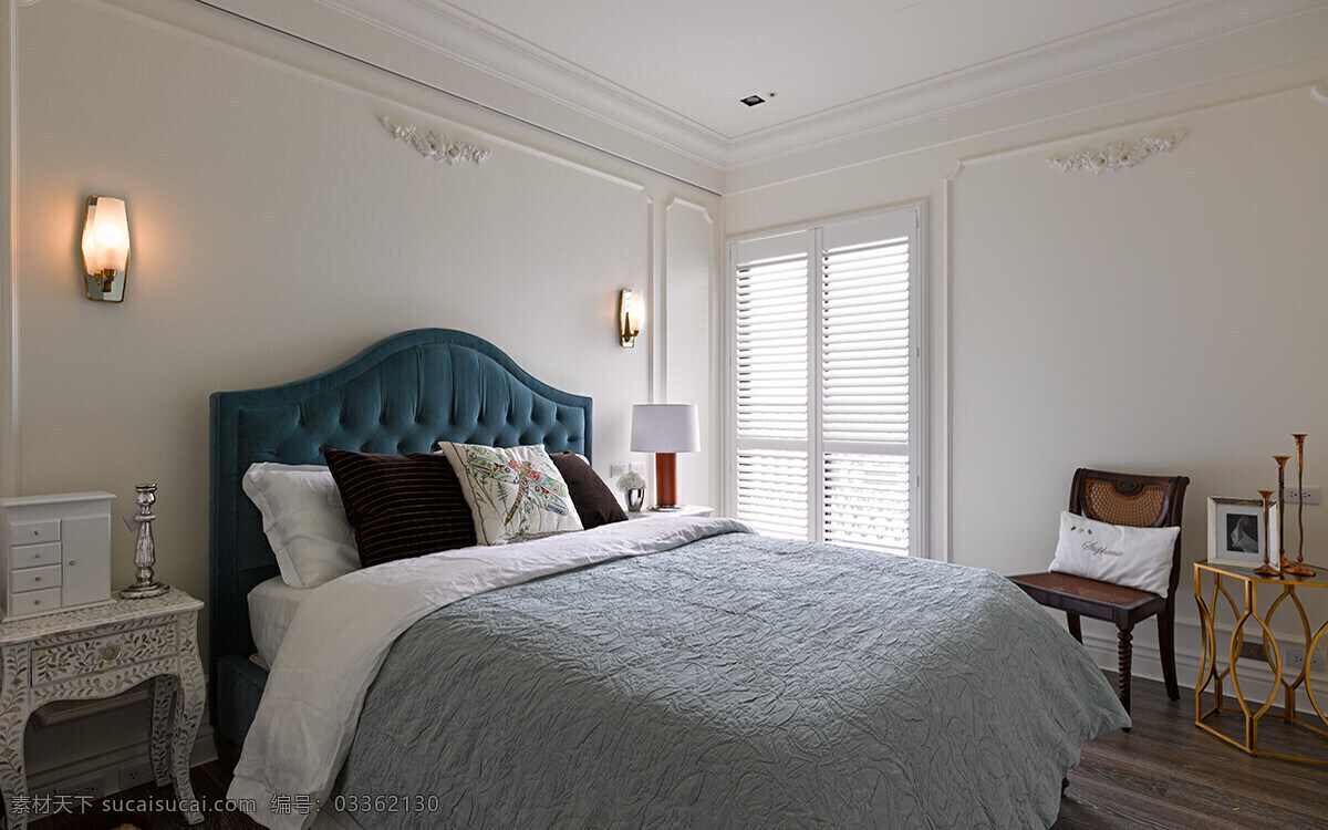 卧室 床铺 效果图 现代 床 软装效果图 室内设计 展示效果 房间设计家装 家具