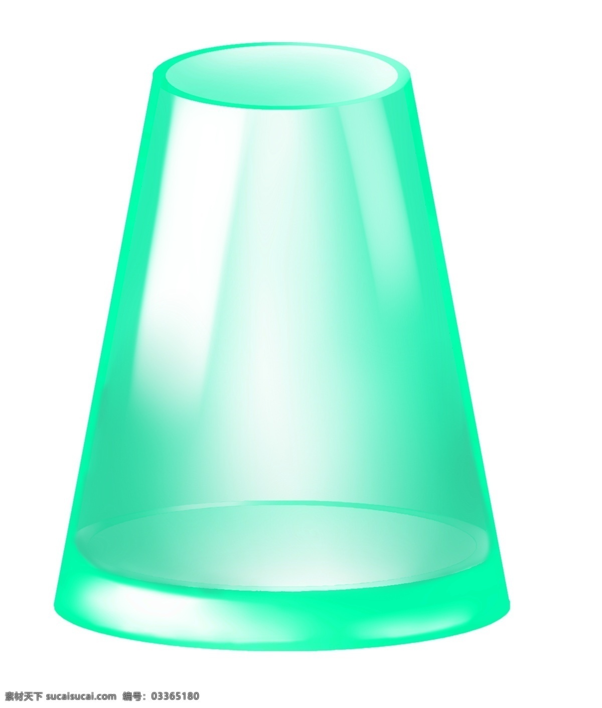 绿色 立体 杯子 插图 小口瓶子 绿色瓶子 漂亮的瓶子 圆形瓶子 立体瓶子 玻璃瓶子 玻璃杯子 明亮的玻璃