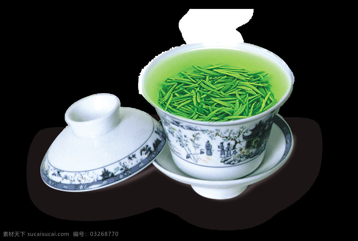 茶杯 绿茶 一杯 茶叶 图案 元素 茶道 茶艺 热茶 图案设计 品茶