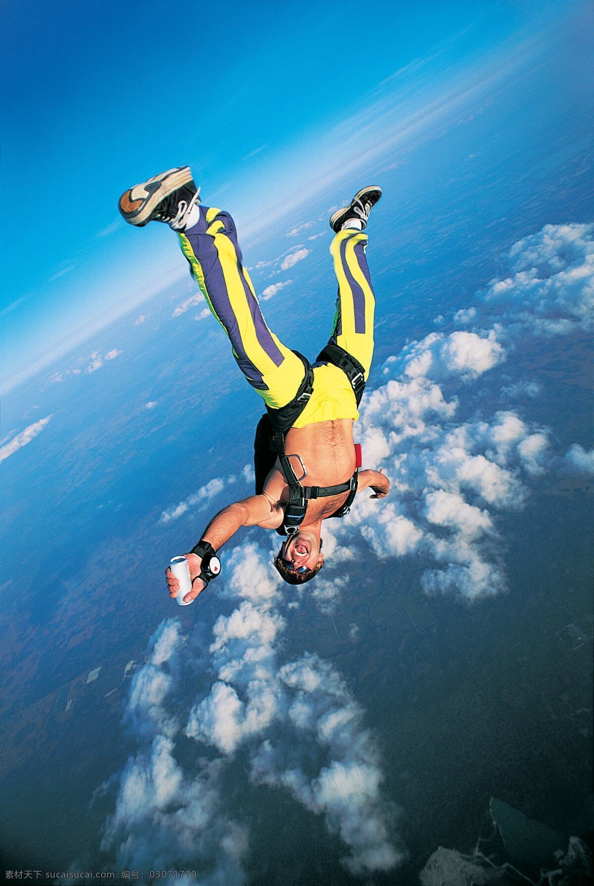 跳伞 天空 高空 运动 极限 生活百科 体育用品 蓝色
