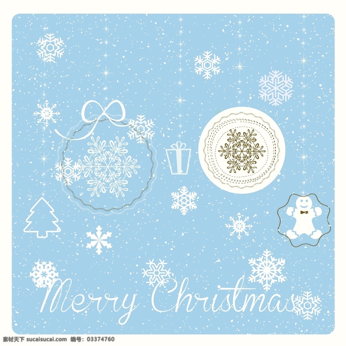 背景 蓝色 圣诞球 圣诞卡 圣诞快乐 冬天的雪 圣诞节 雪花 装饰 卡片 文化 冷 假期 姜饼 季节 节日 十二月