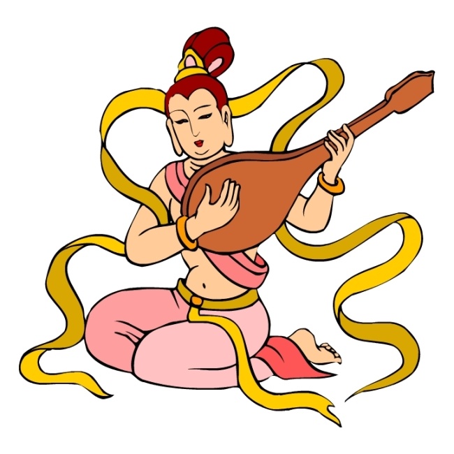 飞天 神话 古典 人物 装饰 矢量图 矢量人物