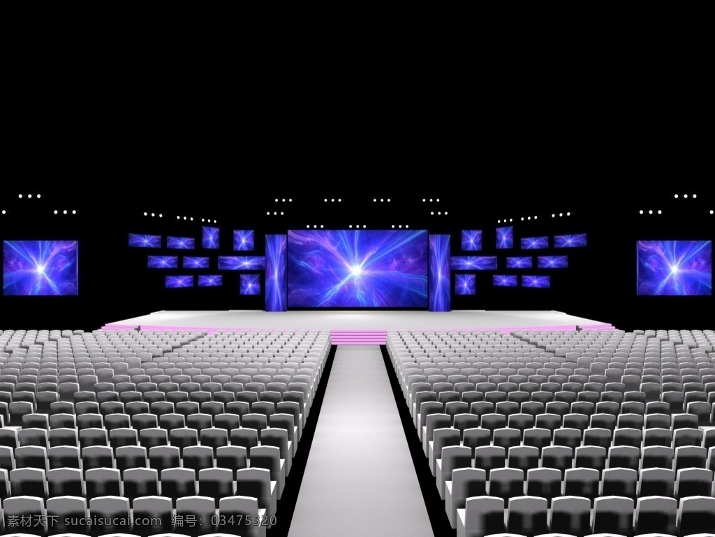 大型 舞美 3d 效果图 大型舞美 3d舞美 max 黑色