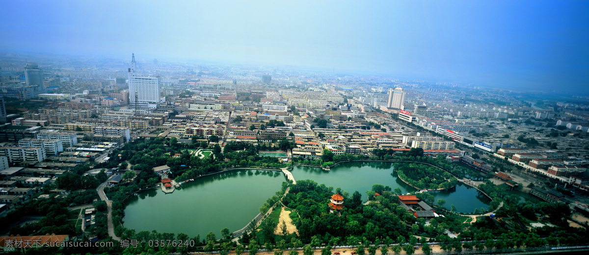 滕州鸟瞰图 滕州 城镇建设 航拍 建筑 高楼 大厦 碧水 建筑景观 自然景观