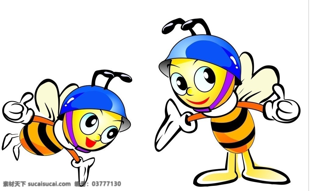 蜜蜂 卡通蜜蜂 大黄蜂 大蜜蜂 设计文件 设计元素 分层 源文件