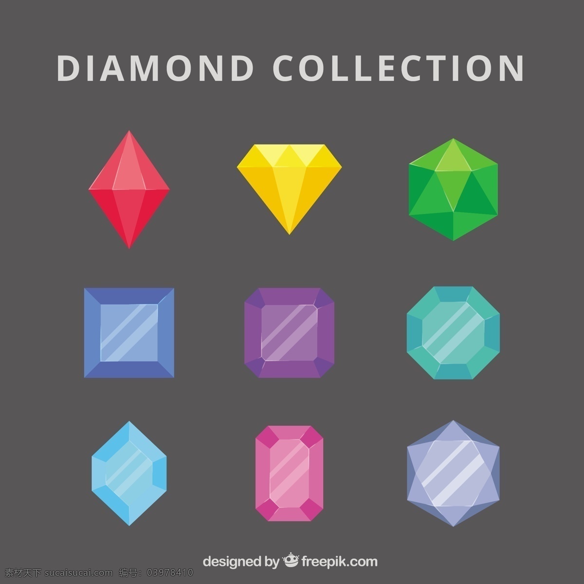 钻石 彩色 祖母绿 收藏 几何 形状 豪华 五颜六色 珠宝 石头 几何图形 水晶 珍宝 明亮 宝石 闪亮 有色