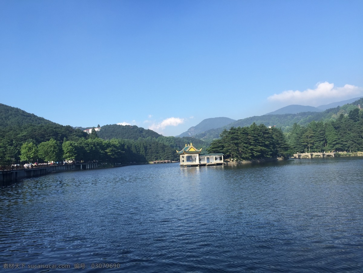 庐山如琴湖 庐山 如琴湖 湖泊 山水 自然风光 自然景观 山水风景