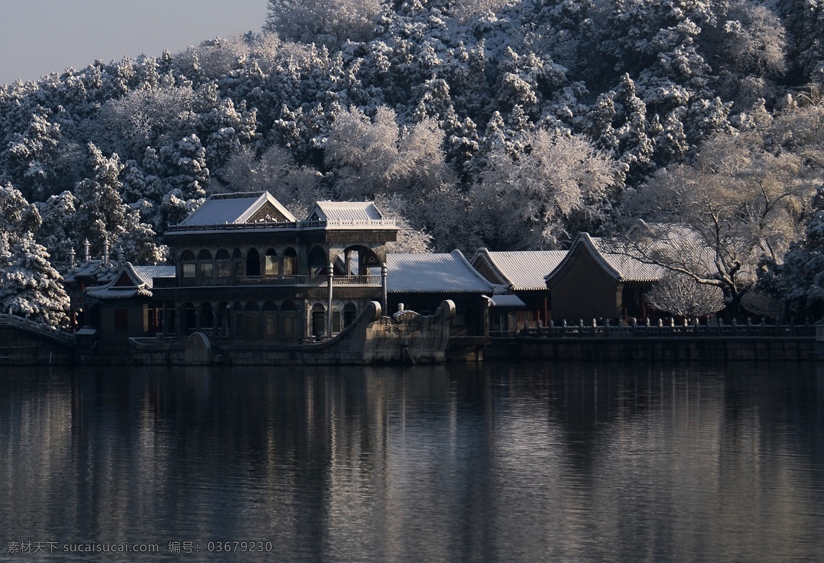 雪中石舫 北京 颐和园 石舫 雪景 昆明湖 国内旅游 旅游摄影