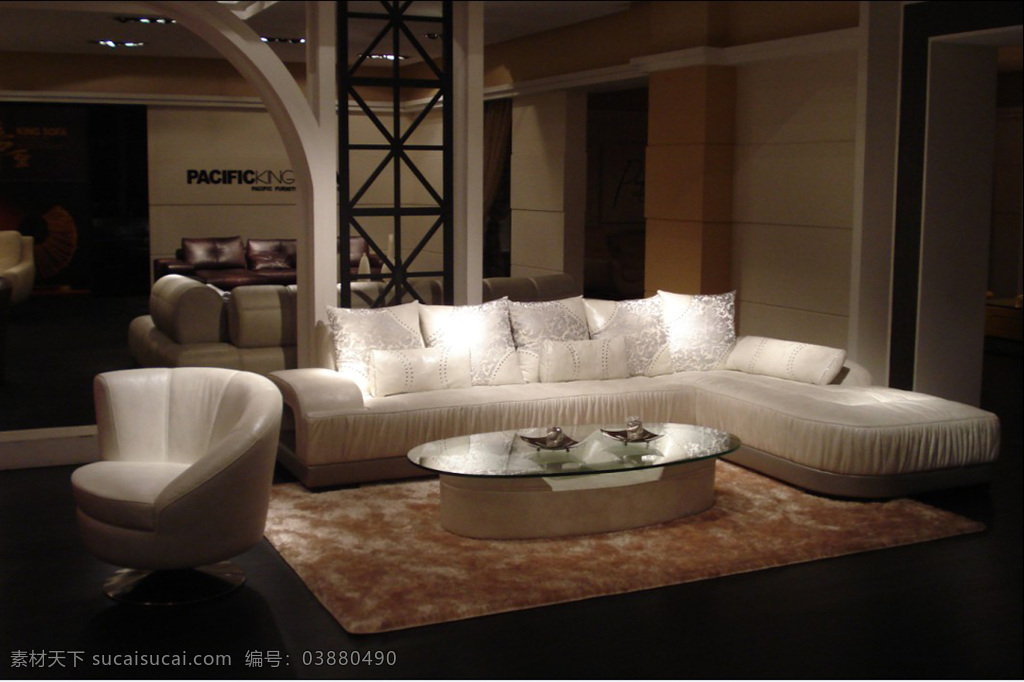 真皮沙发 背景 图 茶几 地毯 家居装饰素材 室内设计
