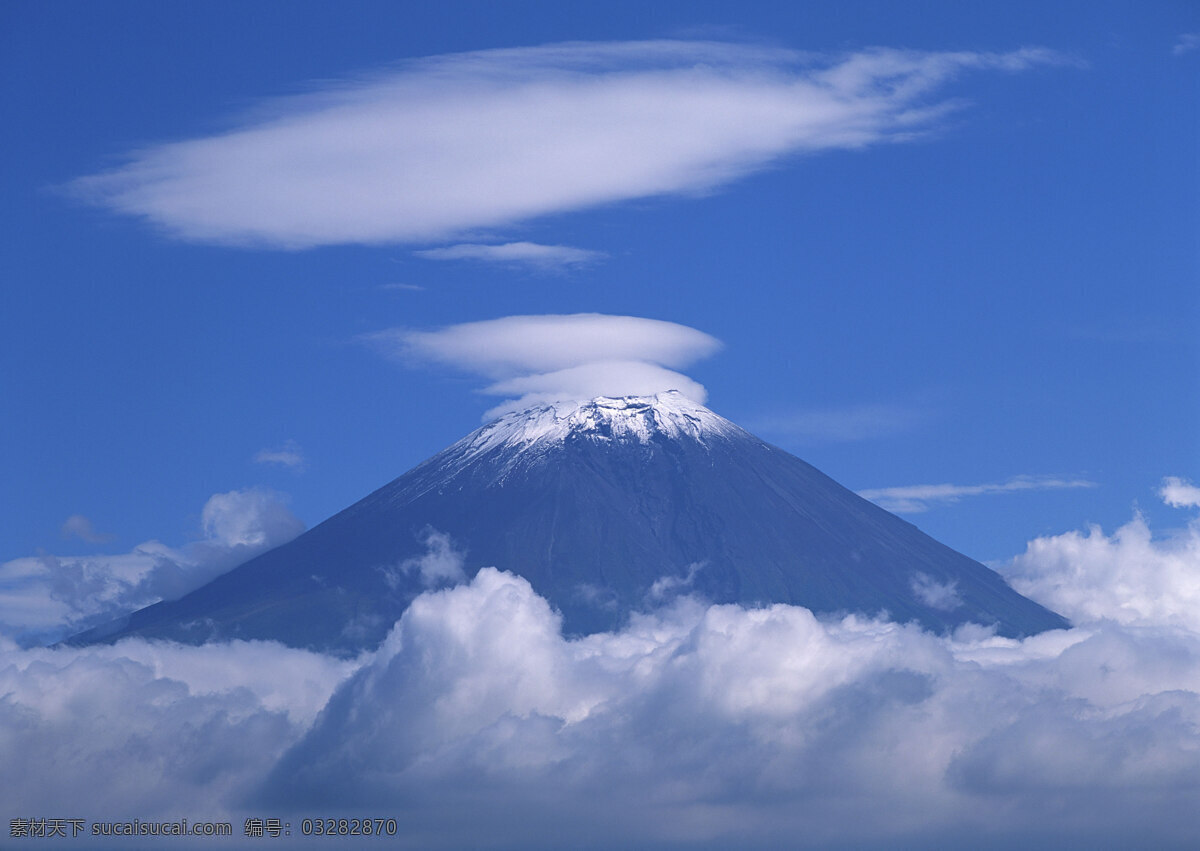 富士山 日本 雪山 旅游 国外旅游 37樱花 自然景观 自然风景 蓝色