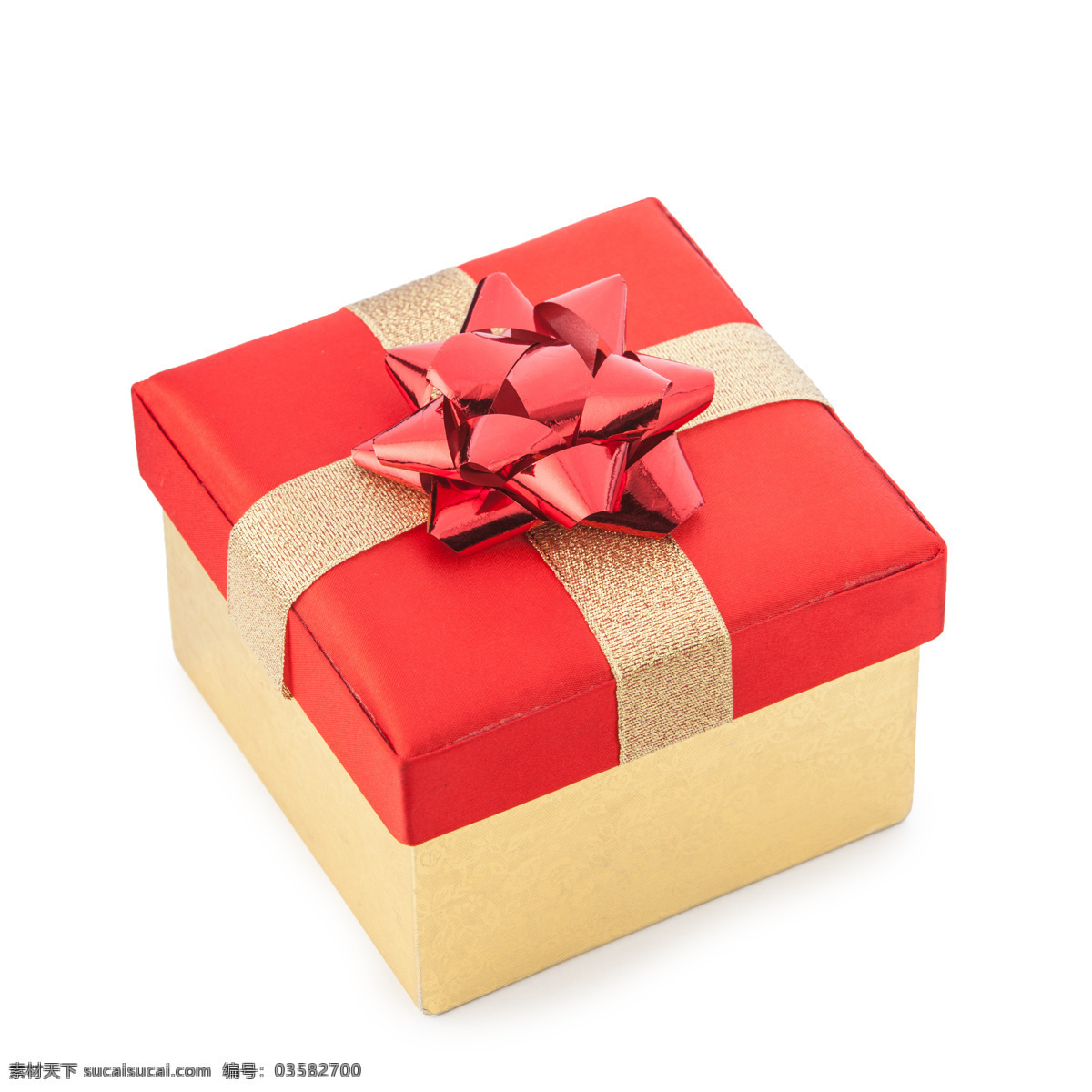 漂亮的礼物盒 漂亮 礼物盒 红色彩带花 盒子 圣诞节 节日庆典 生活百科 白色