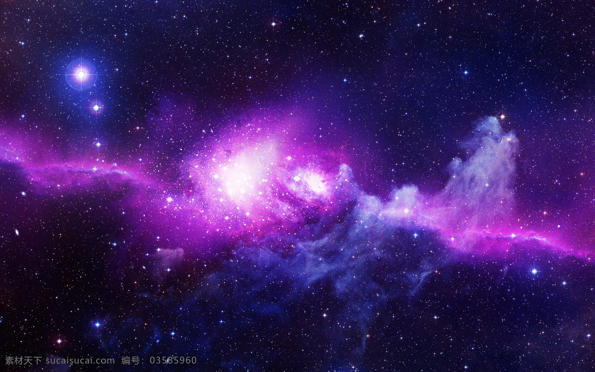 梦幻 星空 紫色星空 云海 星辰 自然景观 自然风光