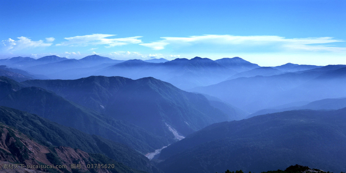 美丽 山峰 风景 高清 蓝天 高山 山脉 山峦