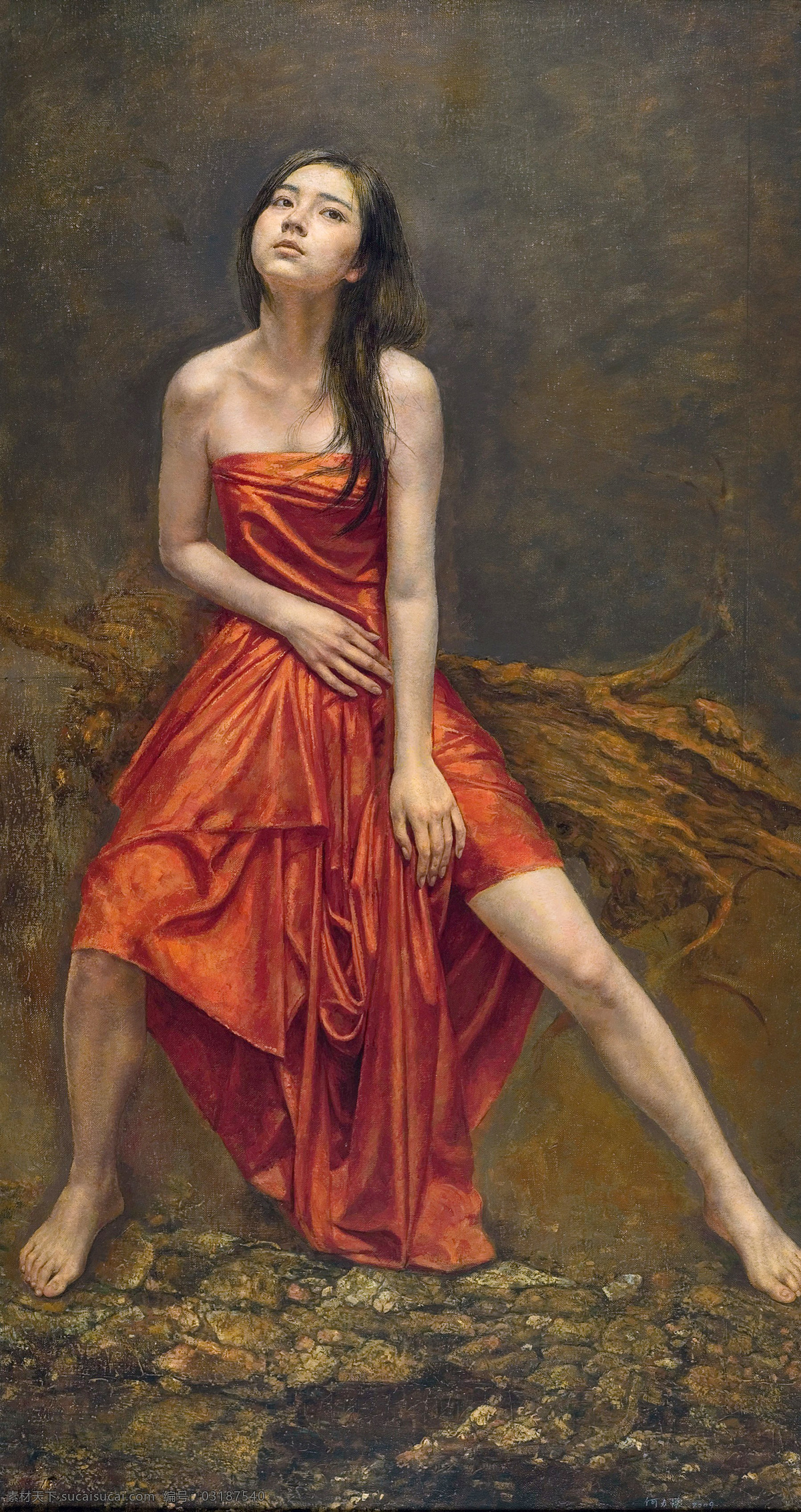 自然 女 美术 绘画 油画 人物画 女人 少女 姑娘 靓女 动作 表情 姿势 服装 油画艺术 油画作品20 绘画书法 文化艺术