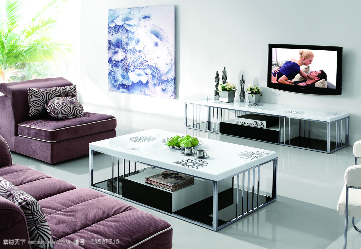 电视柜 图 茶几 地毯 电视柜背景 挂画 沙发 装饰素材 室内设计