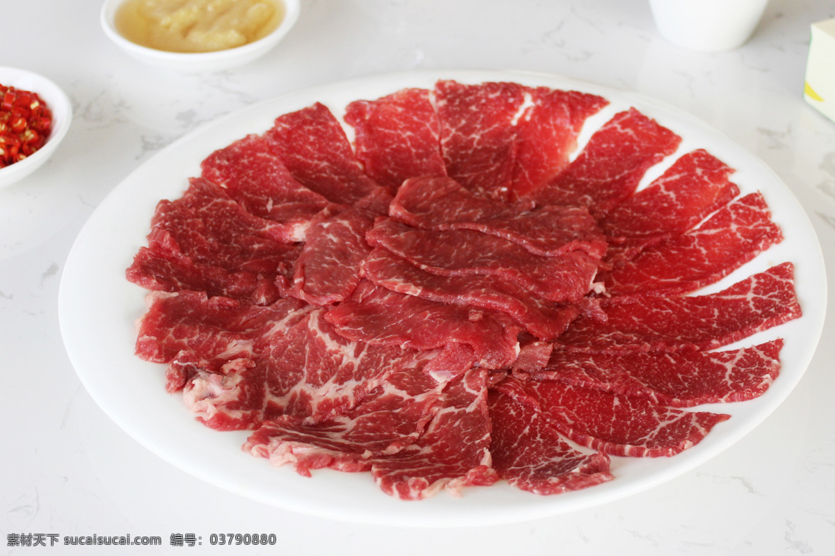 手切牛肉 牛肉 肉片 生牛肉 肉 餐饮美食 食物原料