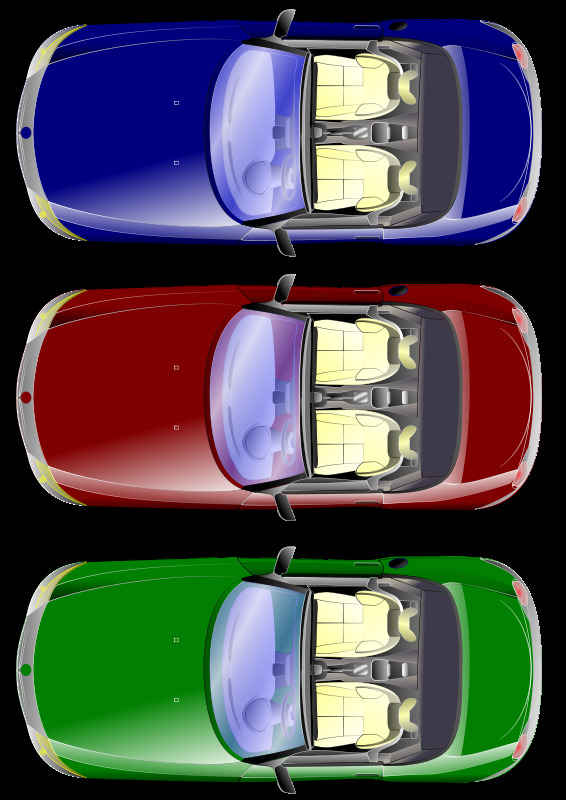 汽车 前 视图 交通运输 跑车 汽车用品 前视图 可转换 插画集