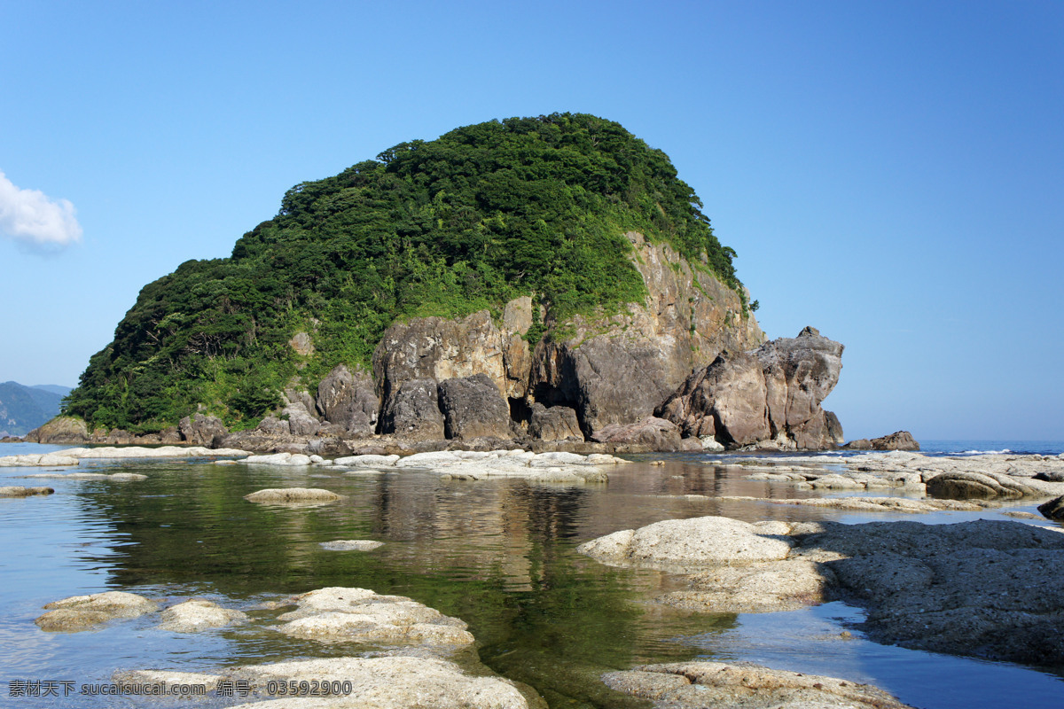 龟石山 山 风景 石头 海边 自然风景 自然景观 蓝色