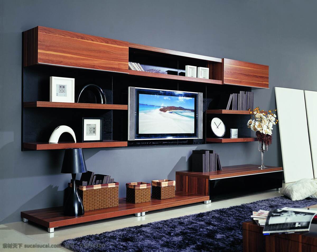 客厅家具 电视墙 环境设计 家具 客厅 室内设计 设计素材 模板下载 柜 家居装饰素材