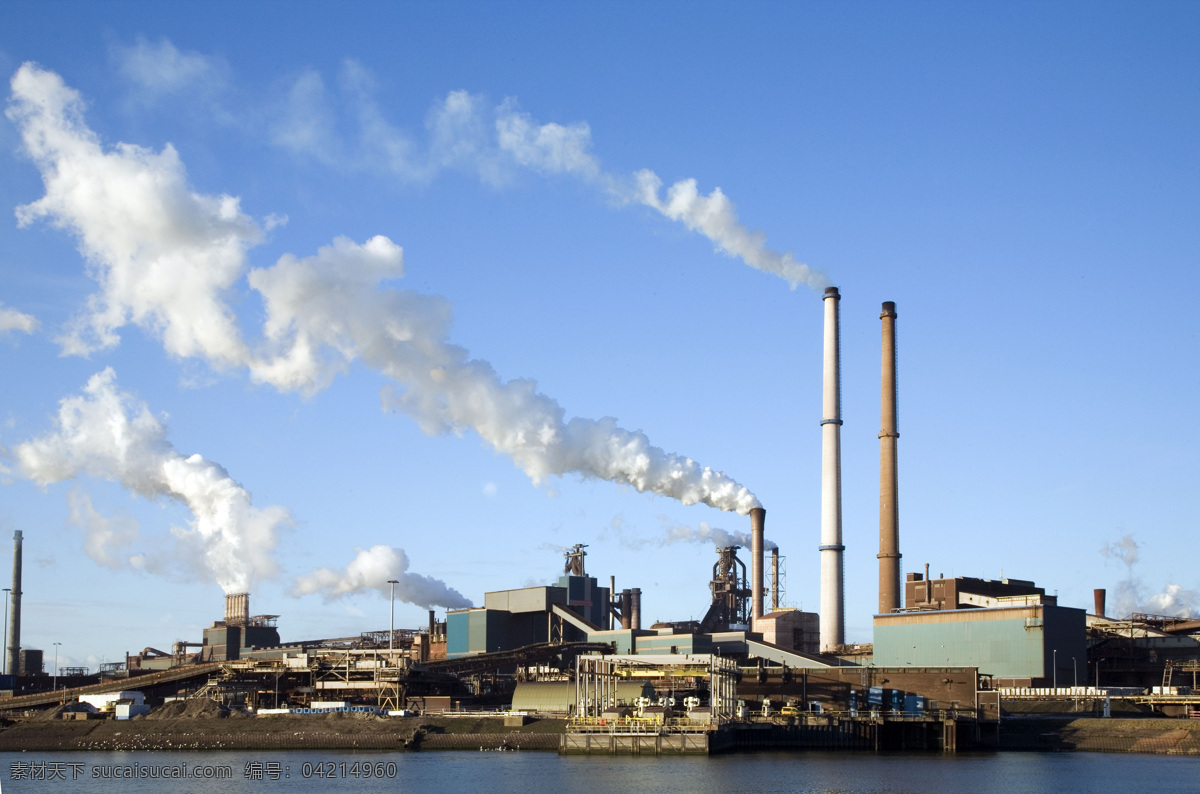 工业 圬 染 工厂 工业圬染 排气管 炊烟袅袅 现代科技