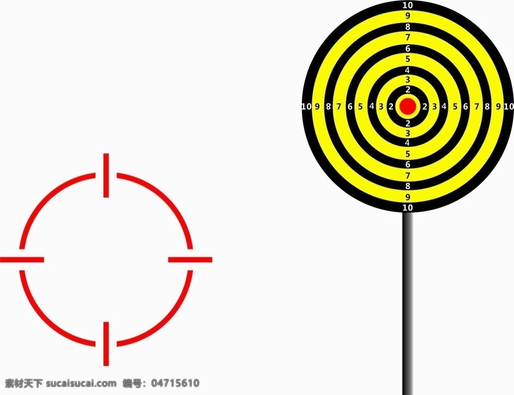 靶子瞄准器 手绘靶子 游戏靶子 机械靶子 可编辑瞄准器 插画图形 标志图标 其他图标