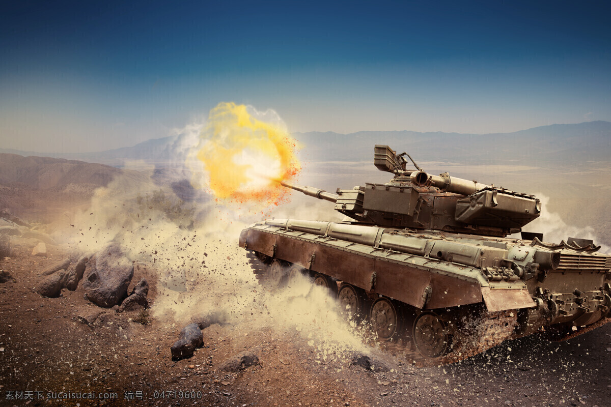 战争 中 坦克 射击 军事装备 装甲车 军事武器 现代科技