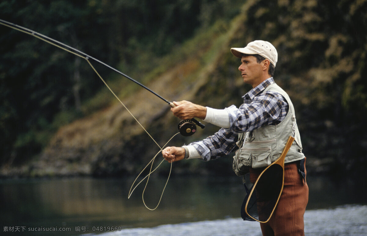 钓鱼 男人 钓鱼素材 休闲 垂钓 渔具 鱼竿 捕鱼 其他类别 生活百科