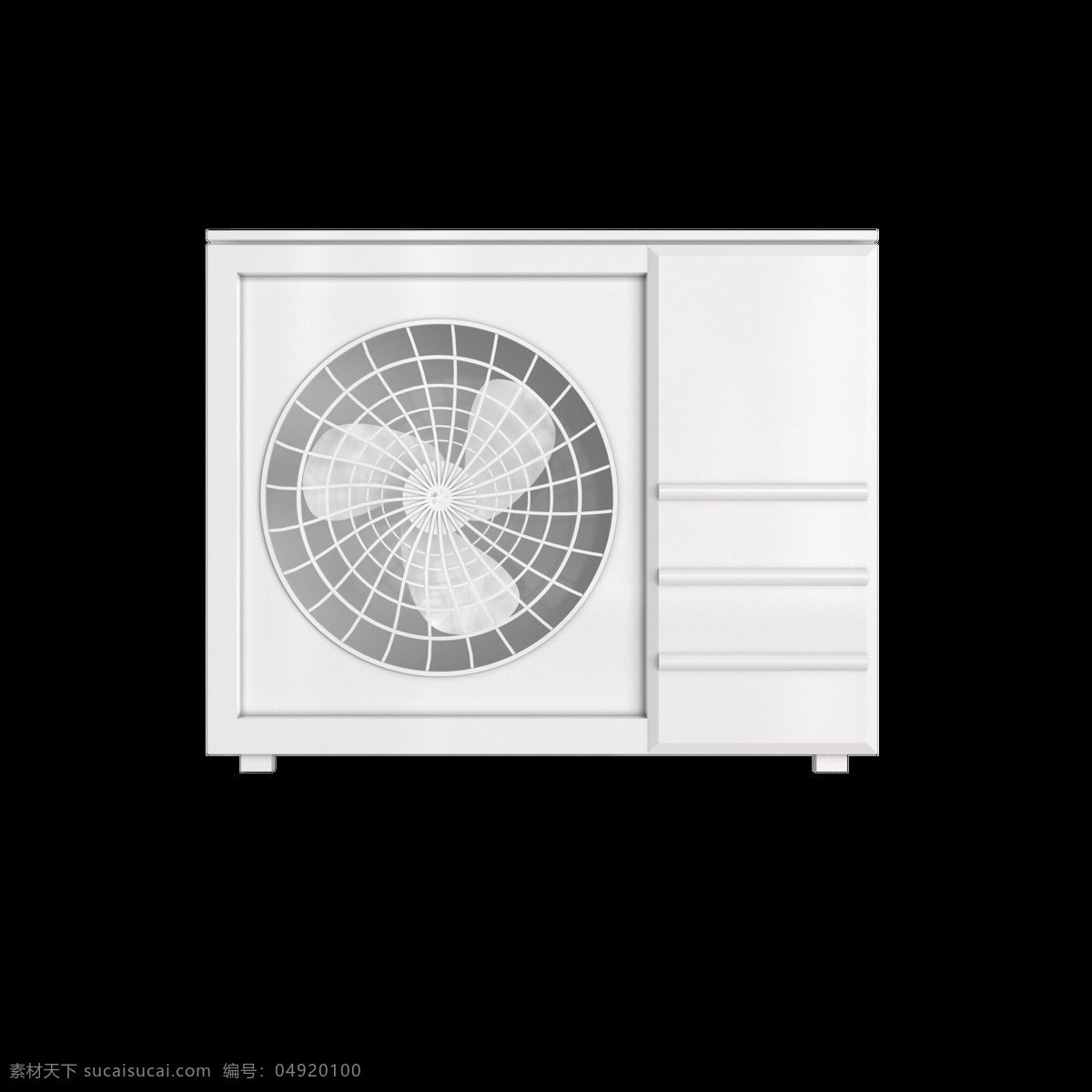 外机正面 建模 家电 正面图