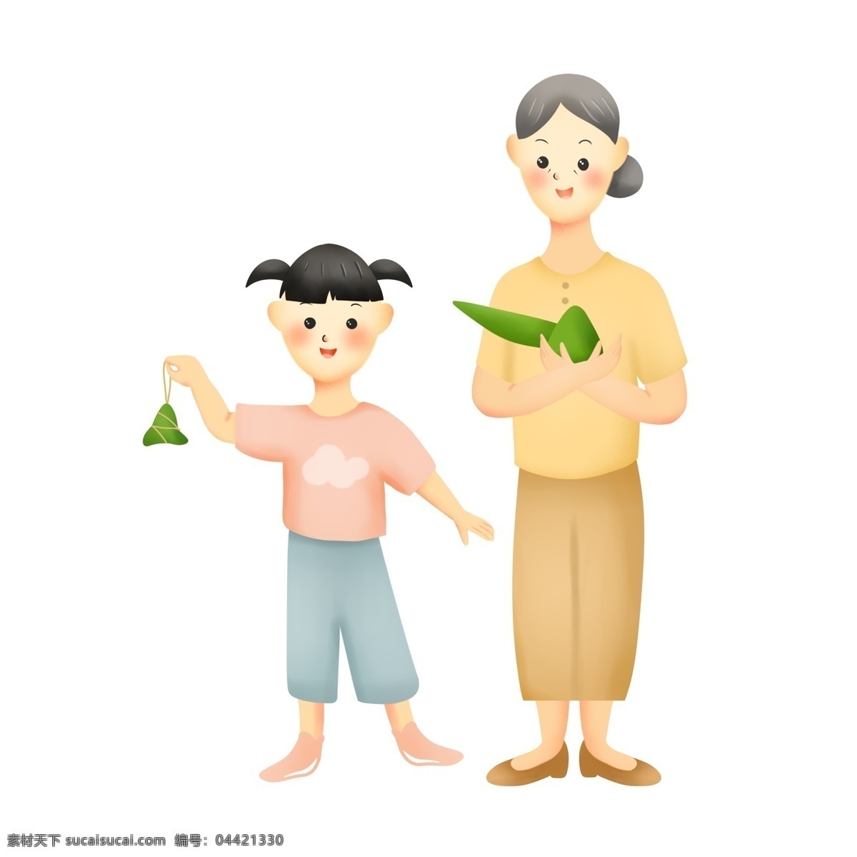 端午 孩子 奶奶 包 粽子 端午节 习俗 包粽子 节日 吃粽子
